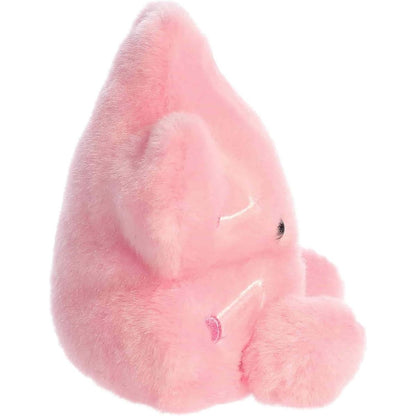Side profile view of the Palm Pals Hana Cherry Blossom highlighting its plump shape and plush little pink feet.