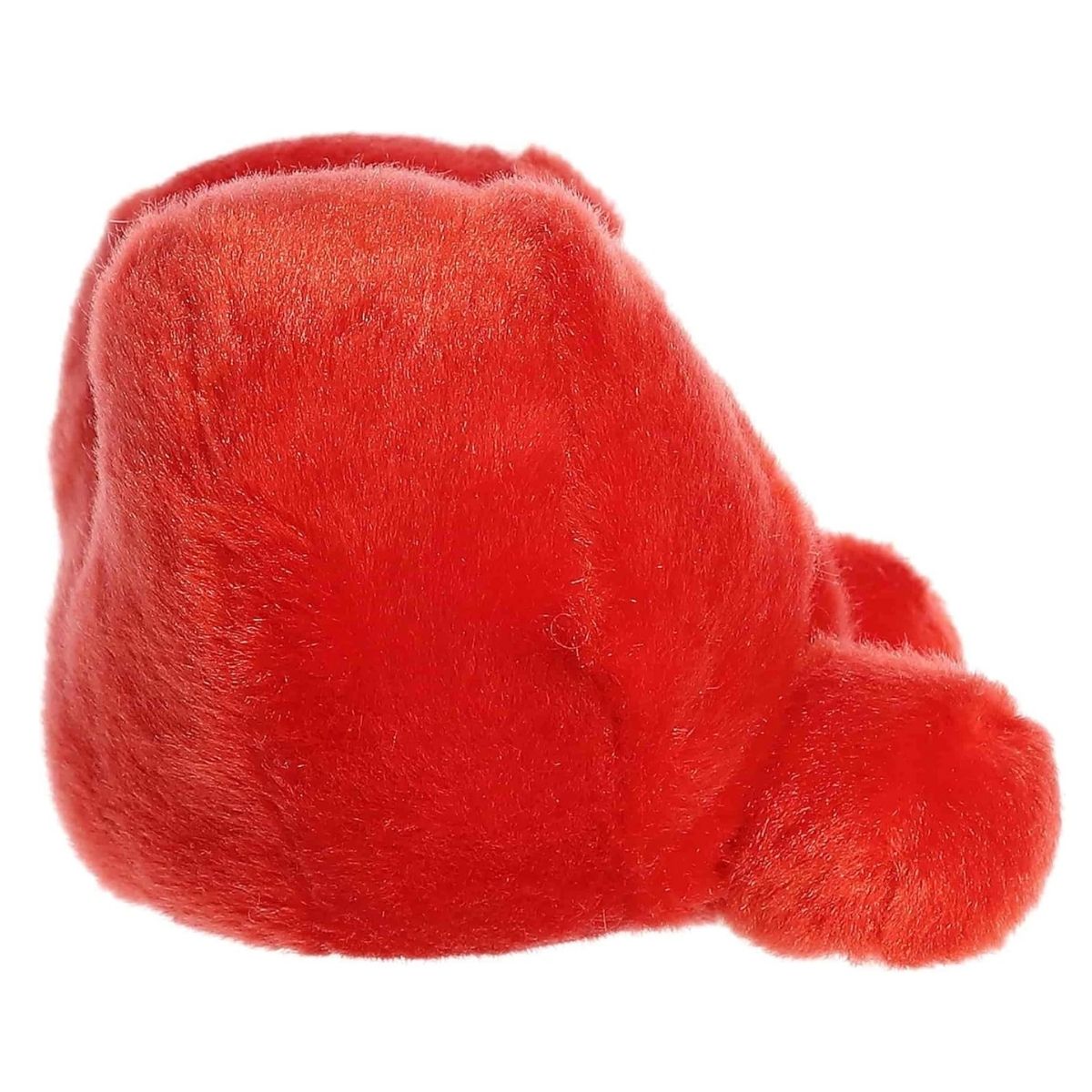 Side profile view of the Aurora Palm Pals Amore Heart highlighting its plump shape and little feet.