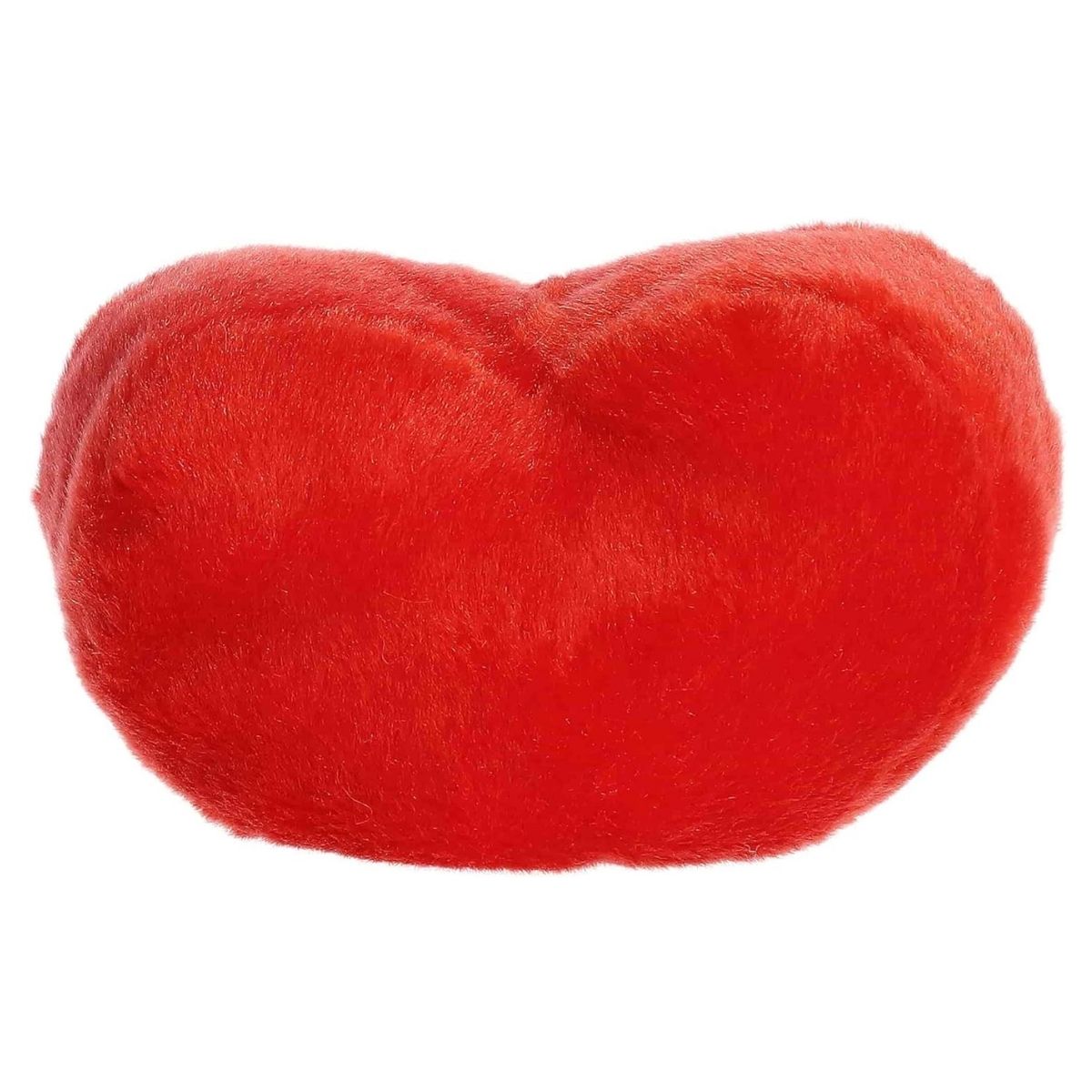 Direct back view of the cuddly red Palm Pals heart stuffed animal.