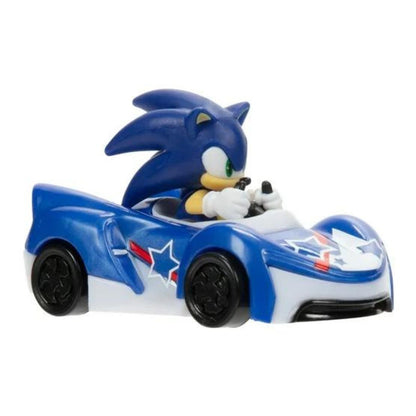 Sonic the Hedgehog 1:64 Die-Cast Vehicle 2.5" Inch, Sonic Speed Star (V2)