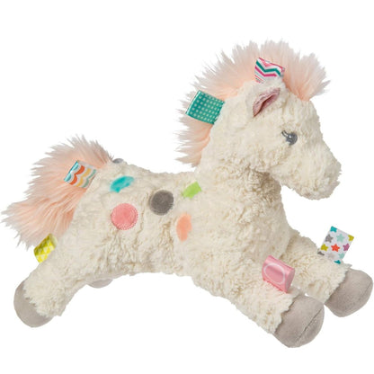 Mary Meyer Taggies Painted Pony 12-inch soft stuffed animal activity toy with satin tags.