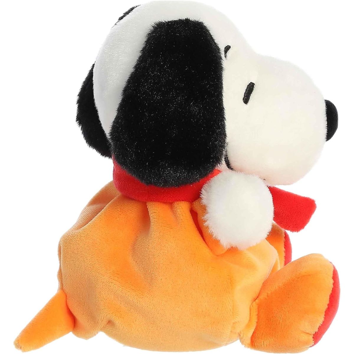 The right side profile thumbnail of the sitting space Snoopy plush highlighting his floppy black ear and trailing red scarf.