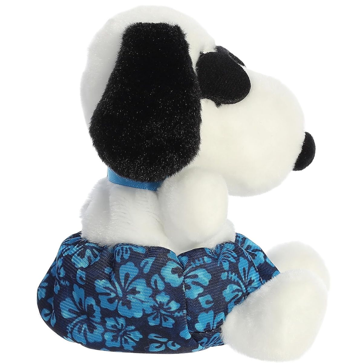 The right side profile thumbnail of the sitting surfing Snoopy plush highlighting his floppy black ear and blue floral board shorts.