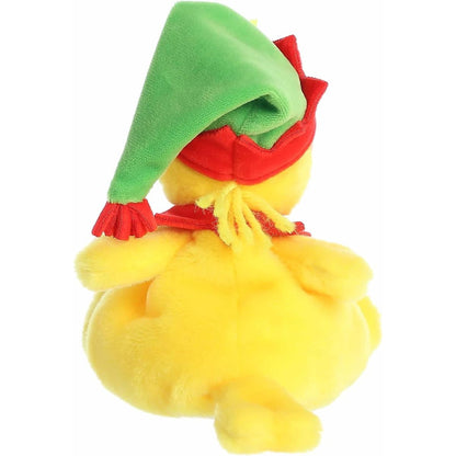 The rear thumbnail view of the yellow Aurora licensed Woodstock toy displaying the back of its green elf hat with a red tip.