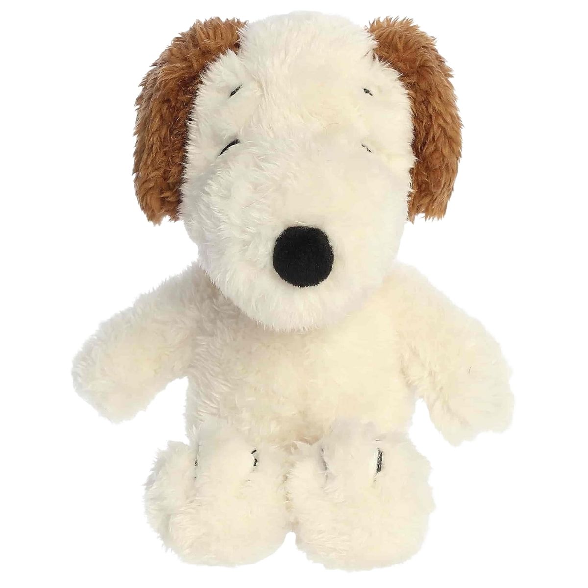 Front view thumbnail of the cute Andy plush sitting straight, highlighting his scruffy plush texture, dark nose, and yellow collar.