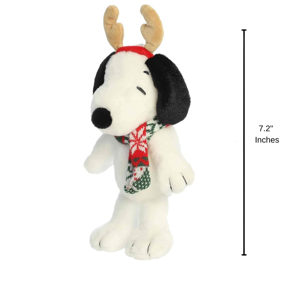 Aurora Peanuts Reindeer Snoopy 8-Inch Stuffed Animal Plush