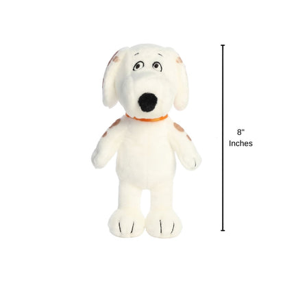 Front view thumbnail of the Marbles plush shown next to an 8-inch height measurement graphic indicator.