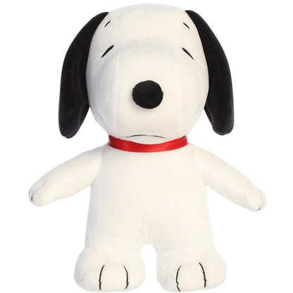 Front portrait thumbnail of the Snoopy plush showing his friendly smile and detailed red collar.