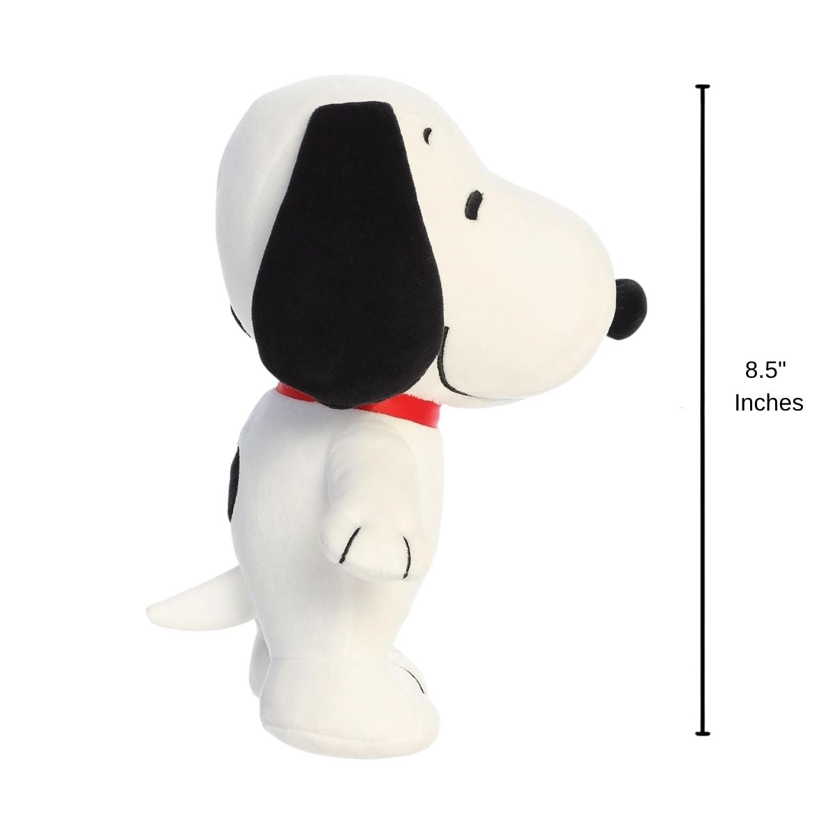Side profile thumbnail of the Snoopy plush toy highlighting his upright posture and iconic beagle silhouette.