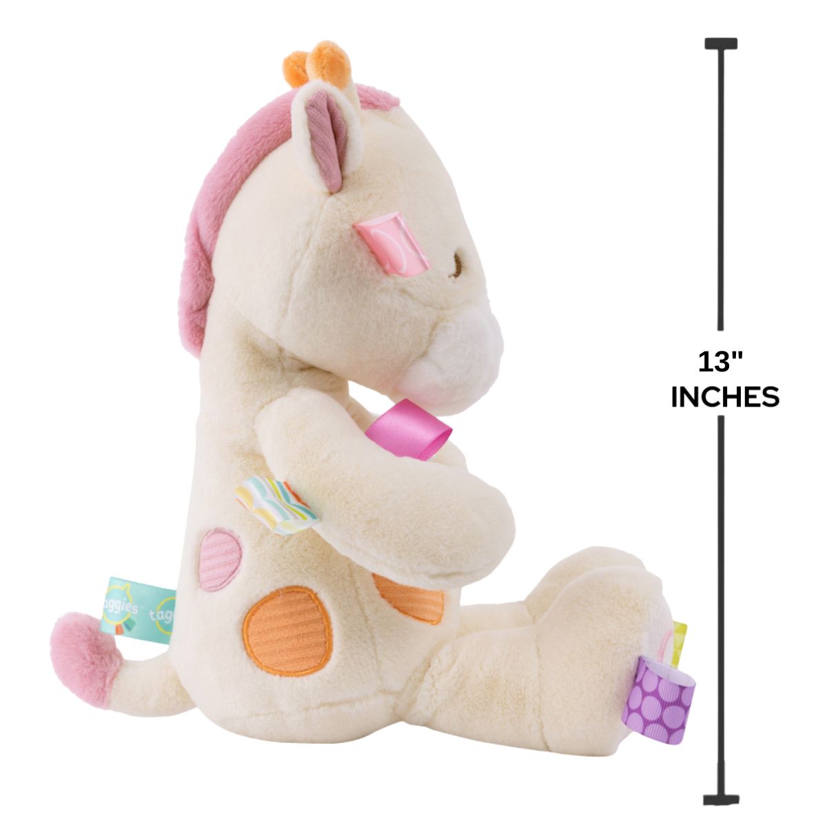 The sweet embroidered face and safe construction of the Mary Meyer giraffe toy.