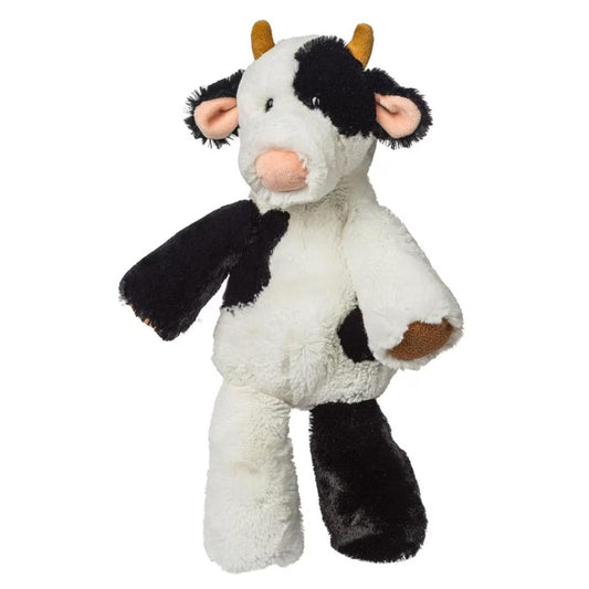 Mary Meyer Marshmallow Clyde Cow 13-inch ultra-soft black and white spotted stuffed animal.