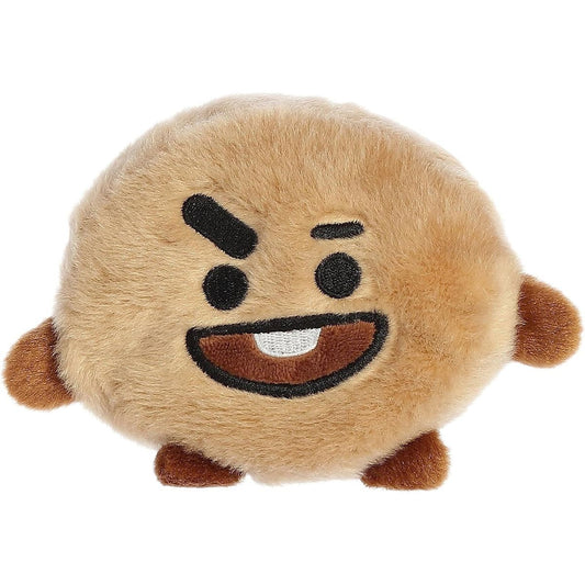 Front view thumbnail of the cute SHOOKY plush sitting straight, showcasing its asymmetrical playful expression and small brown feet.