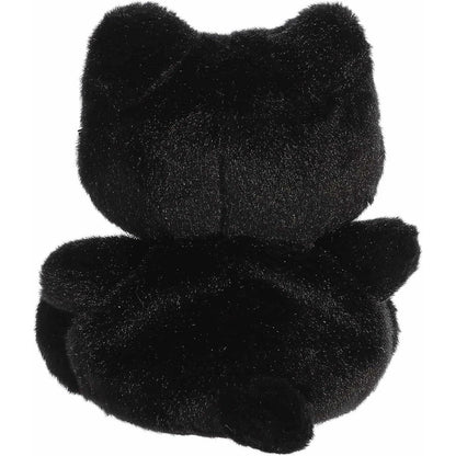 The rear thumbnail view of the black Aurora licensed Meowchi toy displaying its smooth plush back and a tiny pointed cat tail.