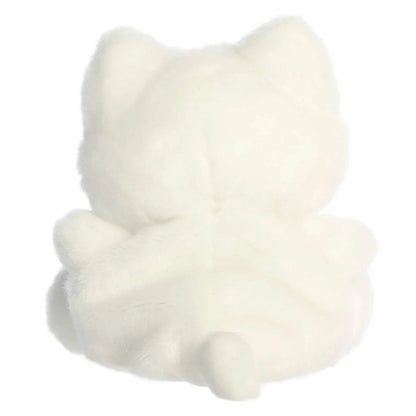 The rear thumbnail view of the white Aurora licensed Meowchi toy displaying its smooth plush back and a tiny pointed cat tail.