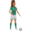 Barbie You Can Be Anything Soccer Fashion Doll, Brunette
