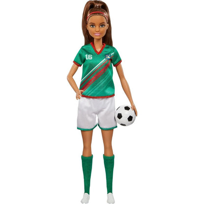 Barbie You Can Be Anything Soccer Fashion Doll, Brunette