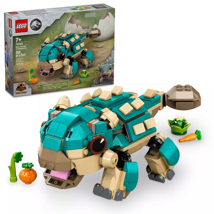 LEGO® Jurassic World Baby Bumpy: Ankylosaurus Dinosaur 76962 Building Kit, 358 Pieces