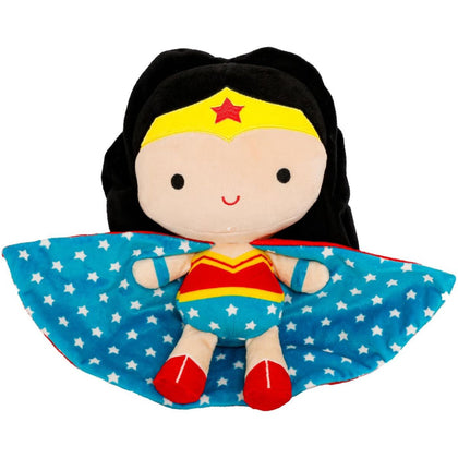 DC Comics Wonder Woman with Swaddle Cape 10 Inch Collectible Plush Stuffed Animal Toy