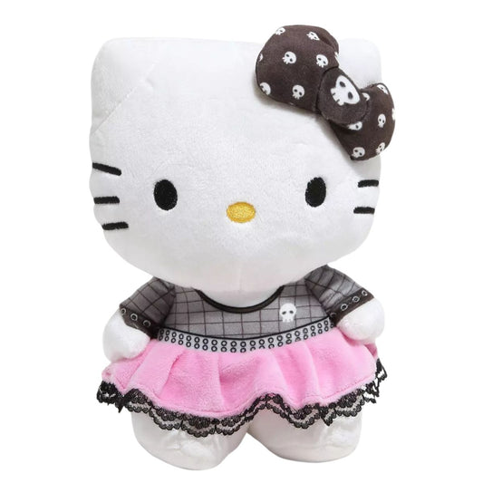Hello Kitty® and Friends 8" Inch Hello Kitty Gray Bow Punk Plush Toy, Series 2