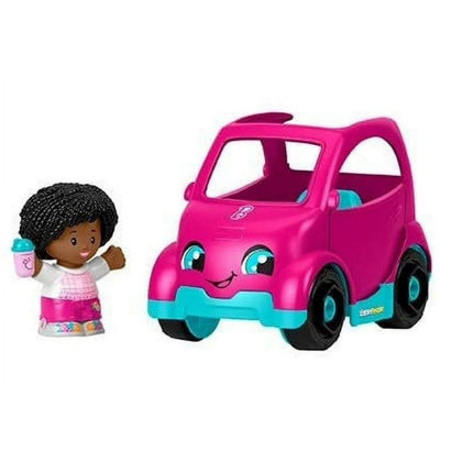 Fisher-Price Barbie Little People Pink Convertible Vehicle with Figure