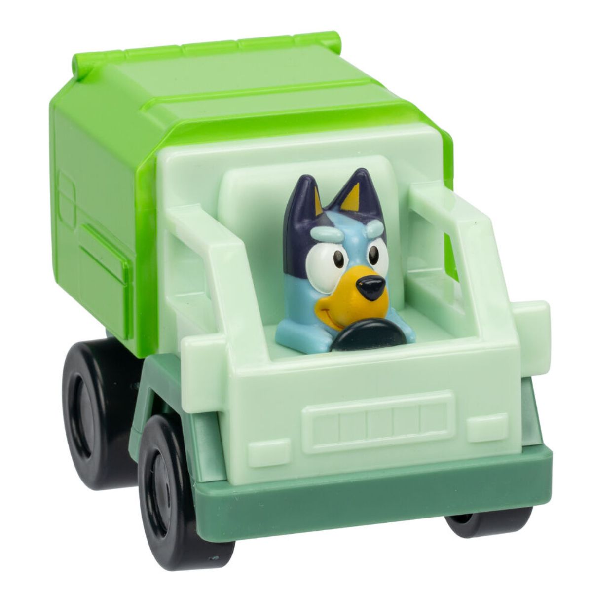 Bluey 3" Inch Mini Racers Vehicle Car, Garbage Truck Bluey