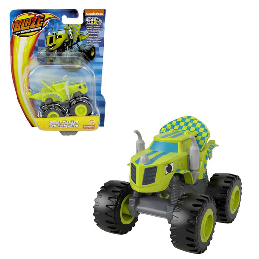 Fisher-Price Nickelodeon Blaze and the Monster Machines Diecast Vehicle, Racing Flag Zeg