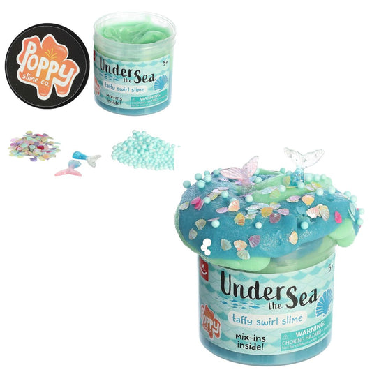 Aurora Toys Poppy Slime Co. Under the Sea Taffy Swirl Slime