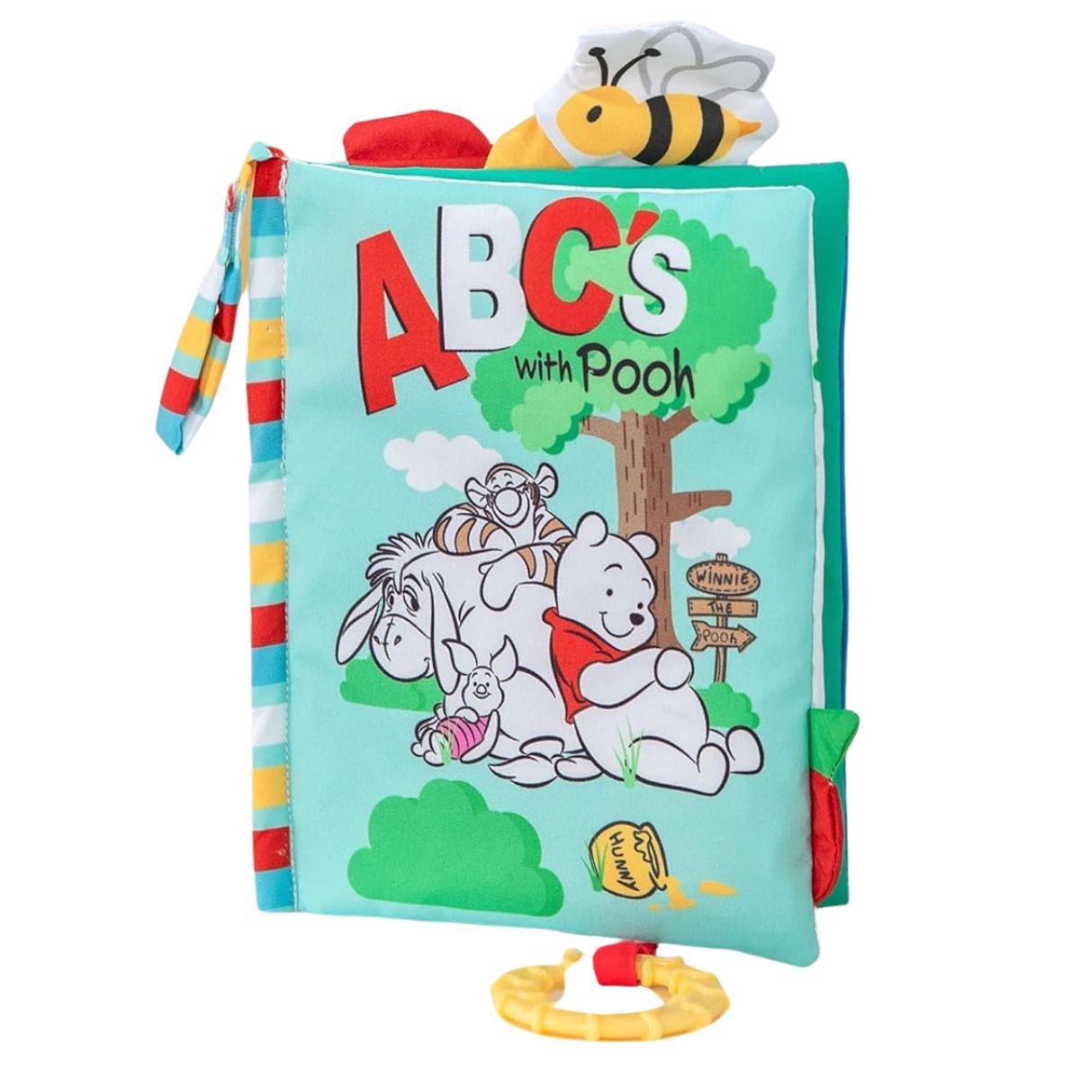 Disney Winnie the Pooh ABC's with Pooh 8" Inch Soft Activity Teether Book Toy
