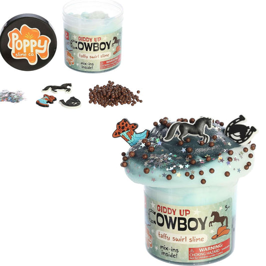Aurora Toys Poppy Slime Co. Giddy Up Cowboy Taffy Swirl Slime