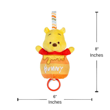 Disney Winnie the Pooh 12 Inch On-the-Go Pulldown Soft Activity Ziggle Teether Toy