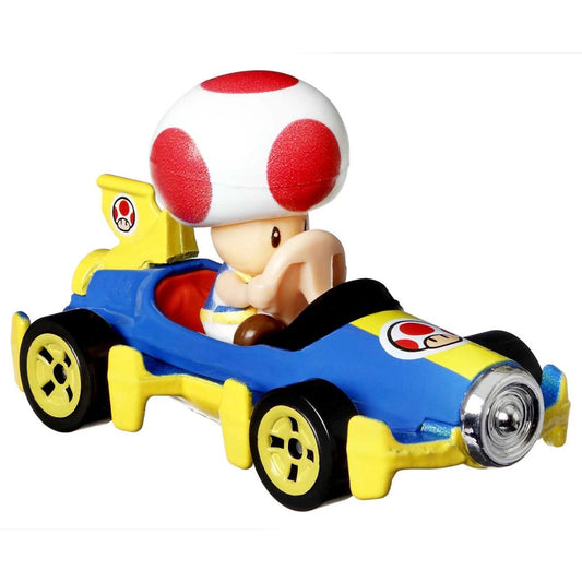 Hot Wheels Mario Kart 1:64 Die-Cast Toad Mach 8 Vehicle Car