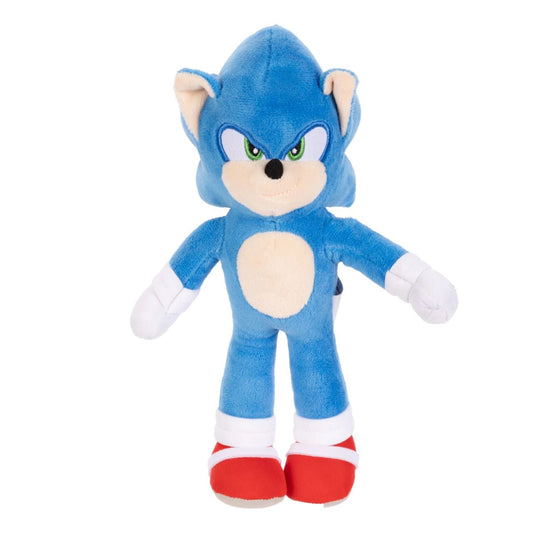 Jakks Pacific Sonic The Hedgehog 3 Movie Plush 9-Inch Collectible Toy, Sonic