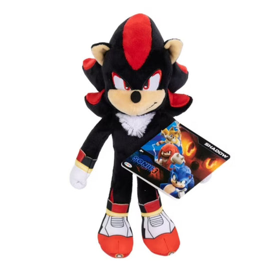 Jakks Pacific Sonic The Hedgehog 3 Movie Plush 9-Inch Collectible Toy, Shadow