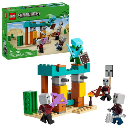 LEGO® Minecraft The Illager Desert Patrol Building Kit 21267, 105 Pieces
