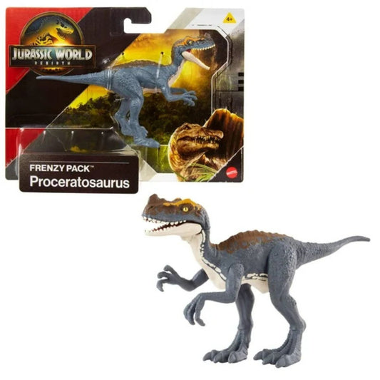 Jurassic World Rebirth Frenzy Pack Proceratosaurus 7" Inch Dinosaur Figure with Digital Play