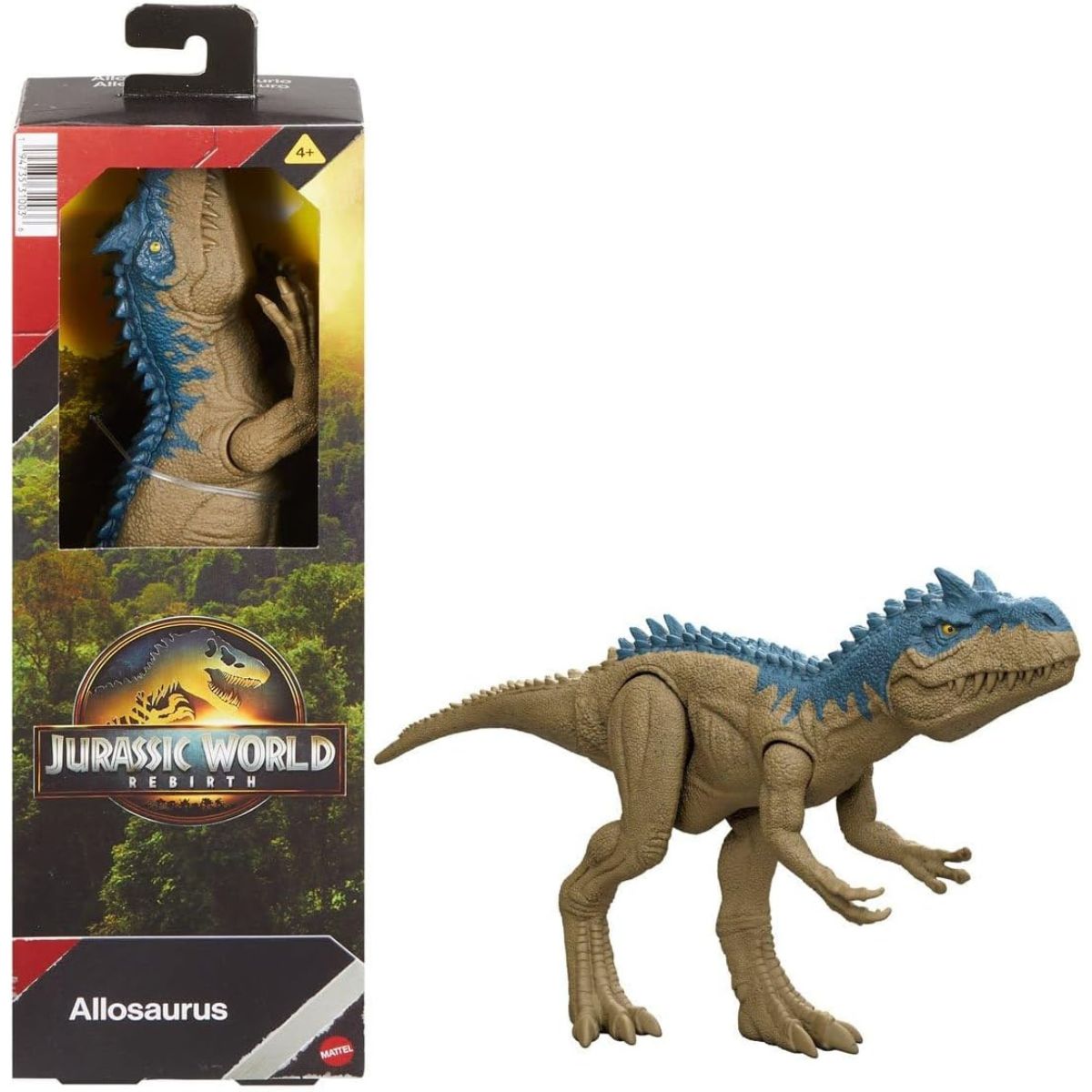 Jurassic World Rebirth 12" Inch Allosaurus Dinosaur Action Figure Toy