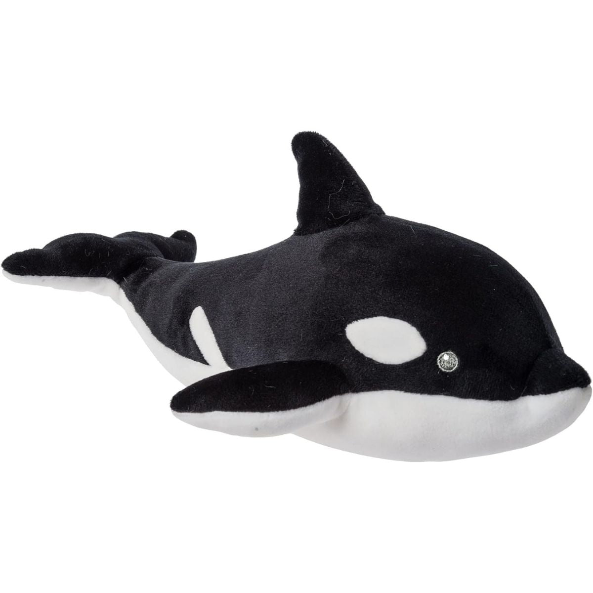 Mary Meyer Smootheez Orca Whale 10-inch ultra-soft squishy stuffed animal in black and white.