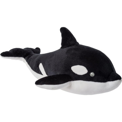 Mary Meyer Smootheez Orca Whale 10-inch ultra-soft squishy stuffed animal in black and white.