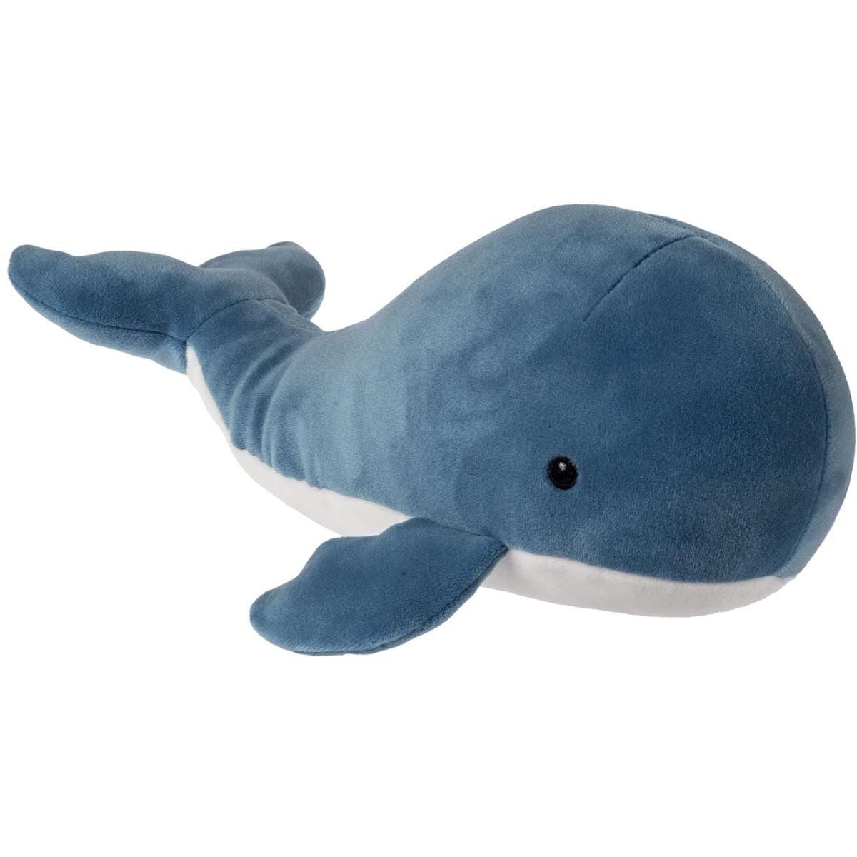 Mary Meyer Smootheez Blue Whale 8-inch ultra-soft squishy stuffed animal in vibrant blue.