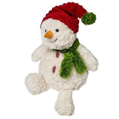 Mary Meyer Putty Let It Snow Snowman 12-inch ultra-soft stuffed animal in snowy white.