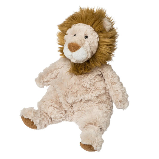 Mary Meyer Snuggables Lion 14-inch ultra-soft floppy stuffed animal in golden brown.