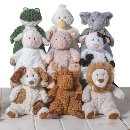 Mary Meyer Snuggables, a perfect cuddly companion for farm-themed nurseries and toddler play.