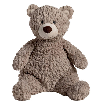 Mary Meyer Snuggables Teddy Bear 14-inch ultra-soft floppy stuffed animal in light taupe.