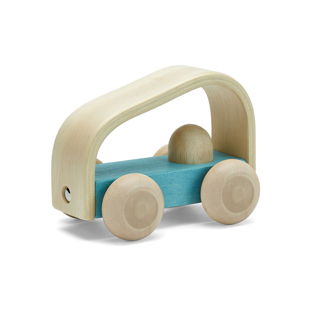 PlanToys® Vroom Wooden Push Car Truck, Teal