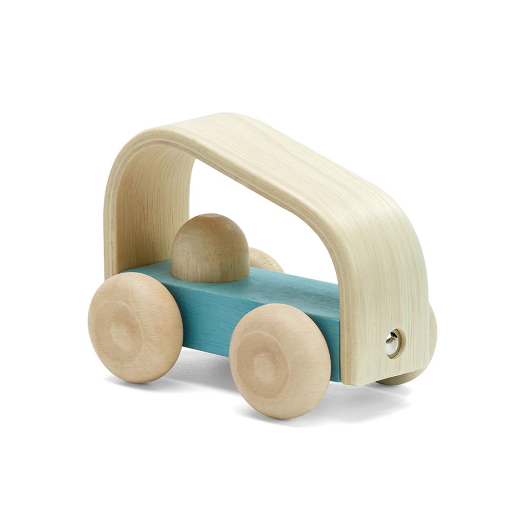 PlanToys® Vroom Wooden Push Car Truck, Teal