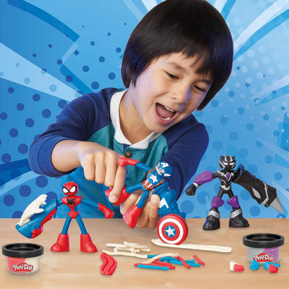 Play-Doh Marvel Hero Adventure Playset, Black Panther with Cutting Claws