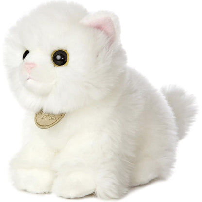 Aurora® Miyoni® Tots Angora White Kitten 7 Inch Stuffed Animal Plush Cat