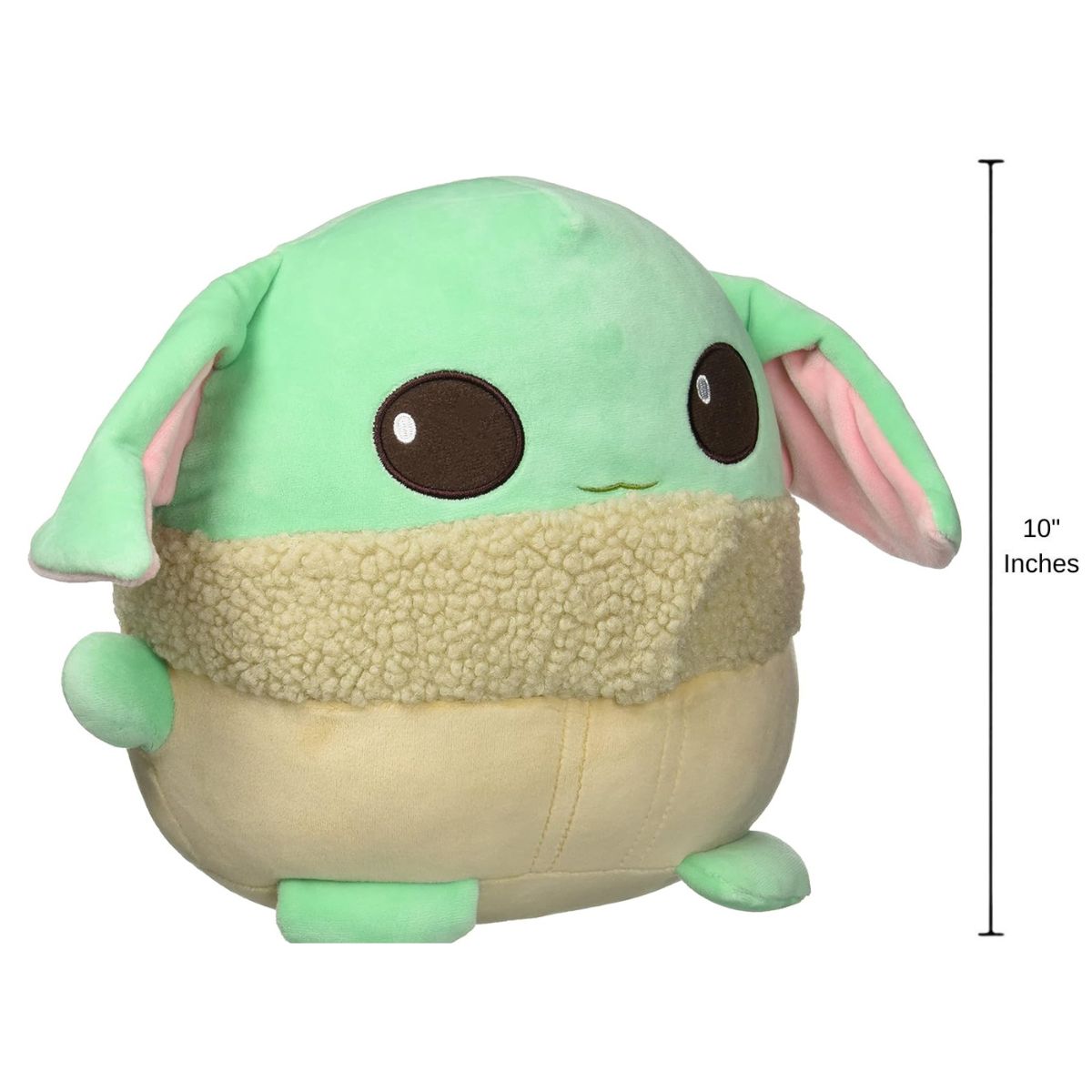 Mattel Disney Star Wars Cuutopia Grogu, The Child 10" Inch Stuffed Animal Plush Toy