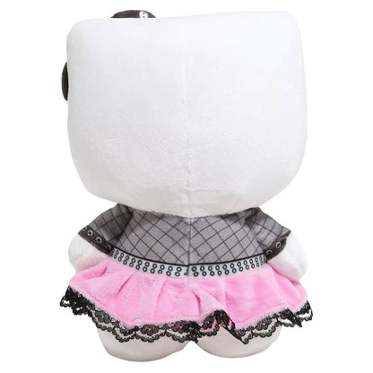 Hello Kitty® and Friends 8" Inch Hello Kitty Gray Bow Punk Plush Toy, Series 2
