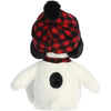 Aurora® Peanuts Winter Plaid Snoopy 11 Inch Stuffed Animal Toy